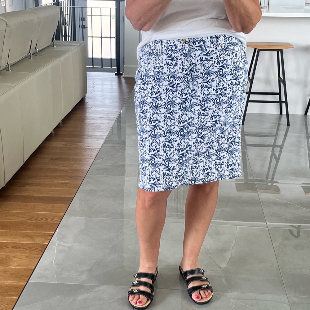 Workshop Andrea Jovine blue and white skirt